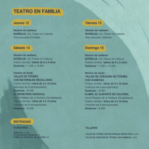 PROGRAMA TEATRO EN FAMILIA